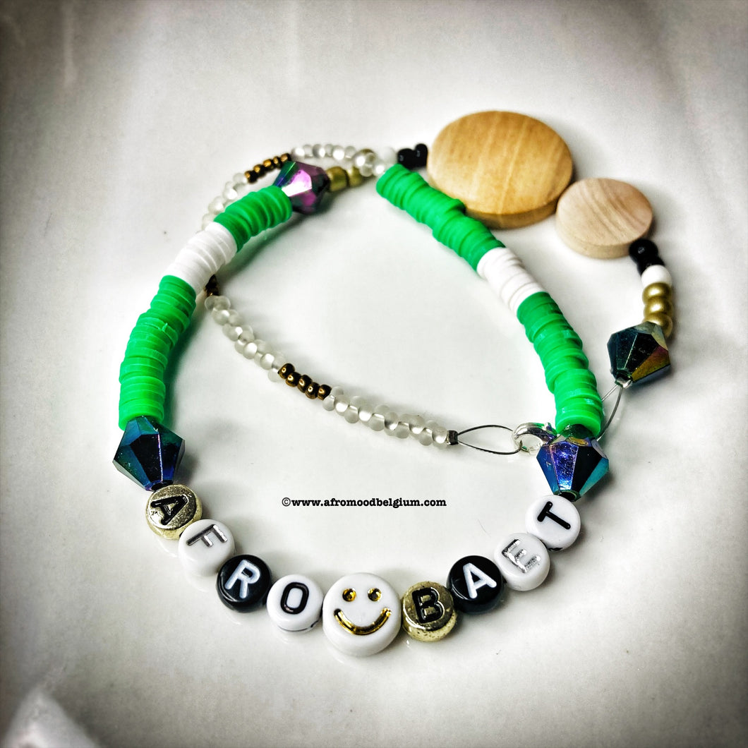 Customizable necklaces and bracelets.